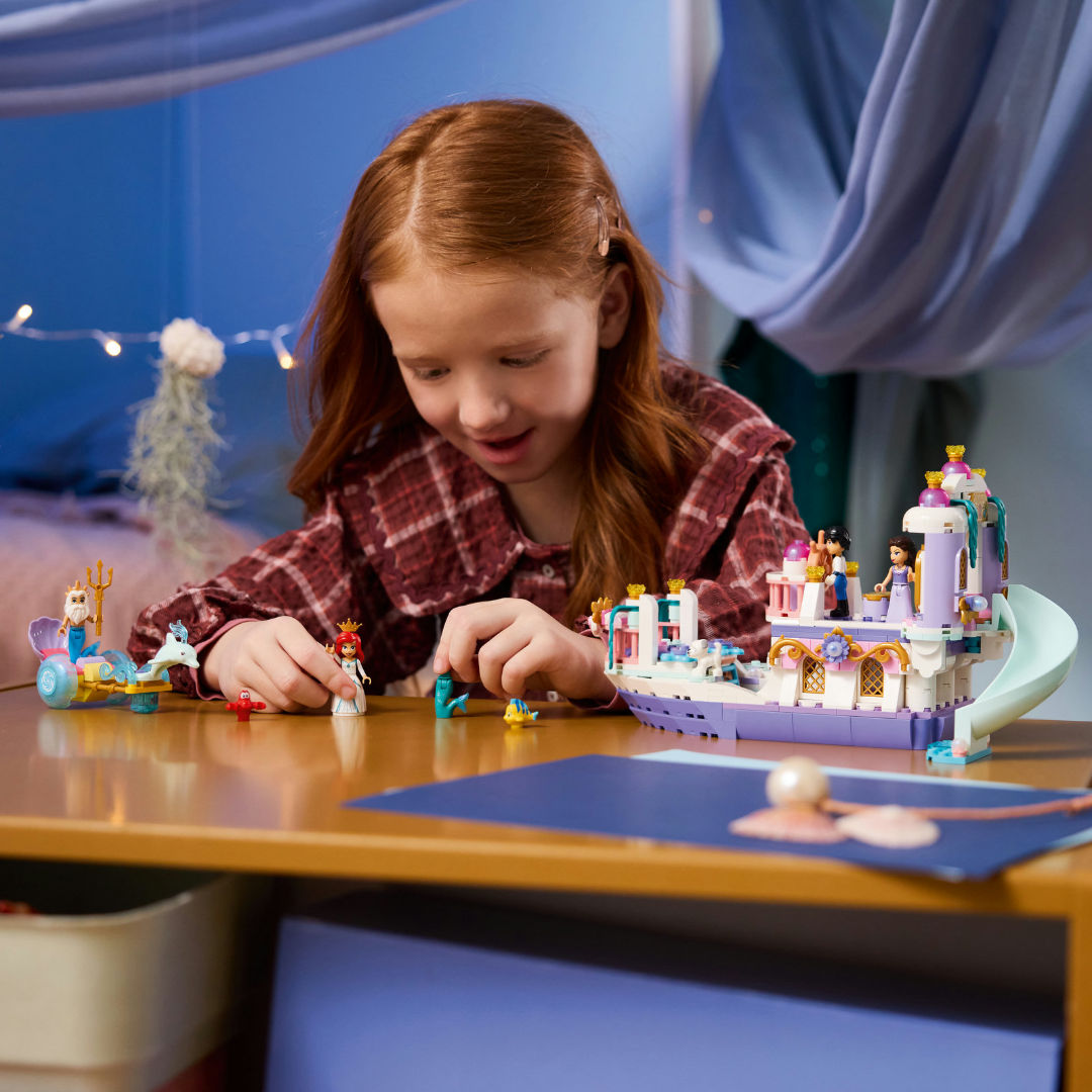 LEGO Disney Ariel's Royal Wedding Boat Building Set, For Age 6+ Years