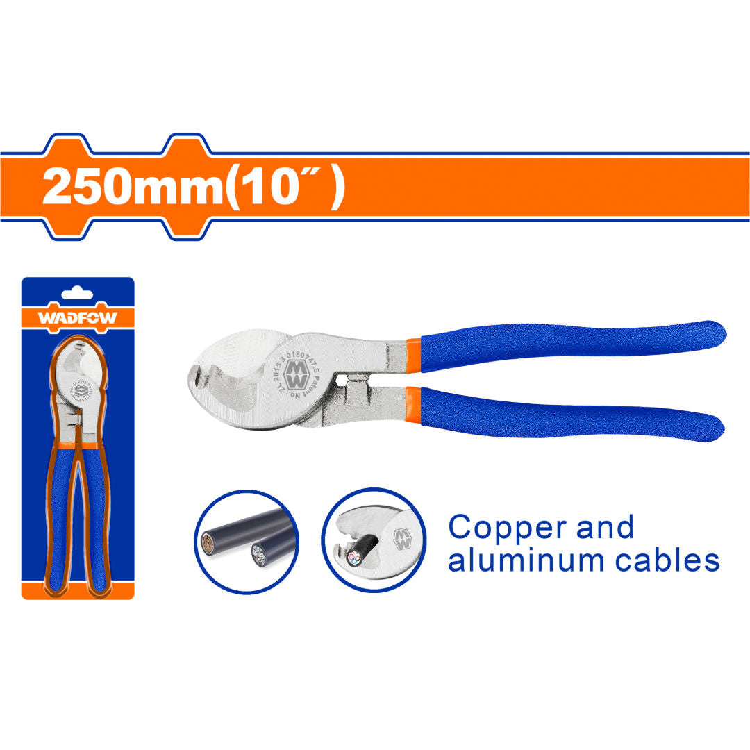 WADFOW Cable Cutter, Polished Anti-Rust Steel with Plastic Handle