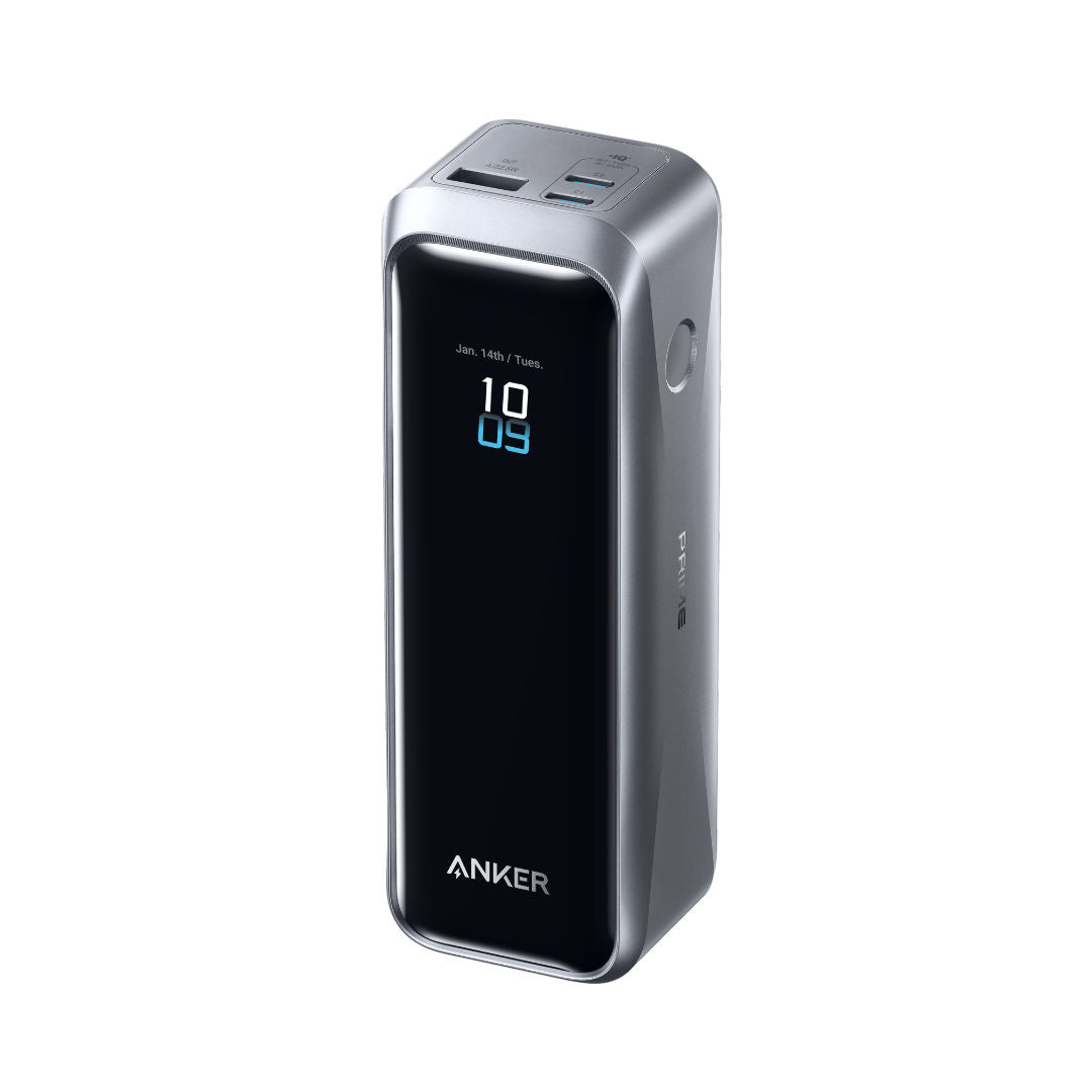 Anker Prime Power Bank External Battery, 3-Port Fast Charging, Black