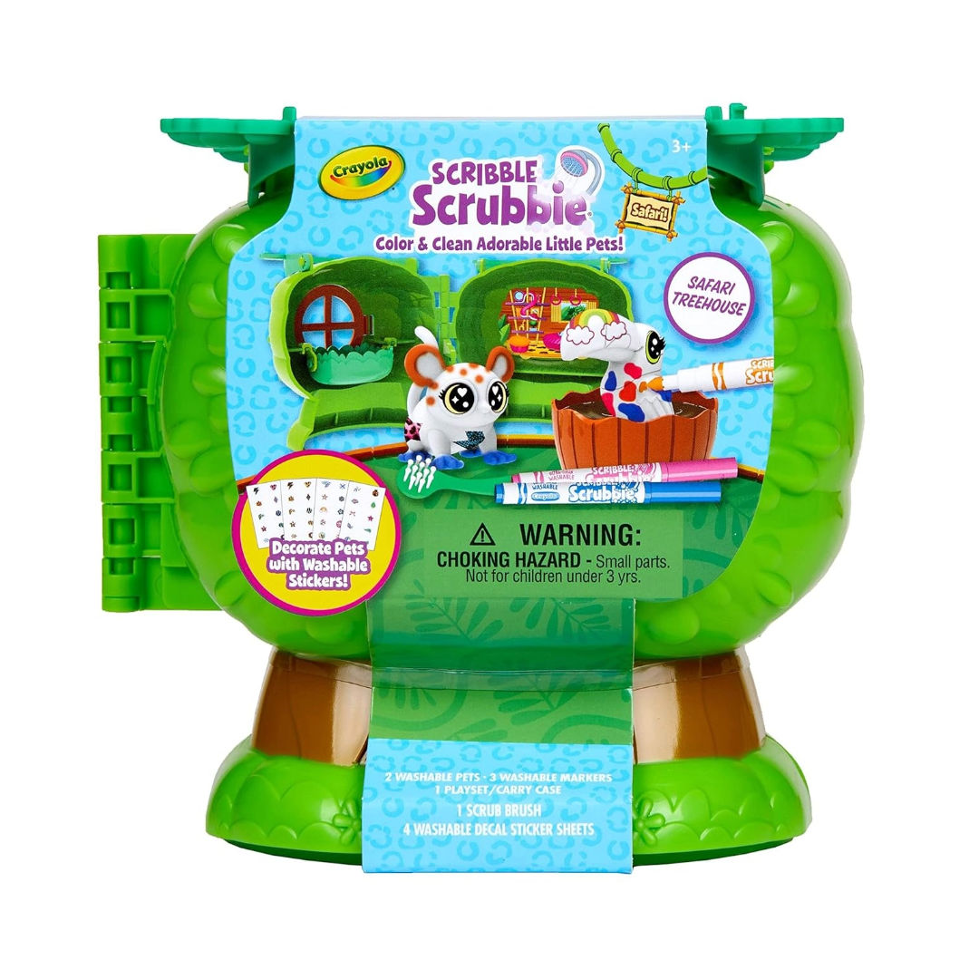 Crayola Scribble Scrubbie Safari Treehouse Paint Kit
