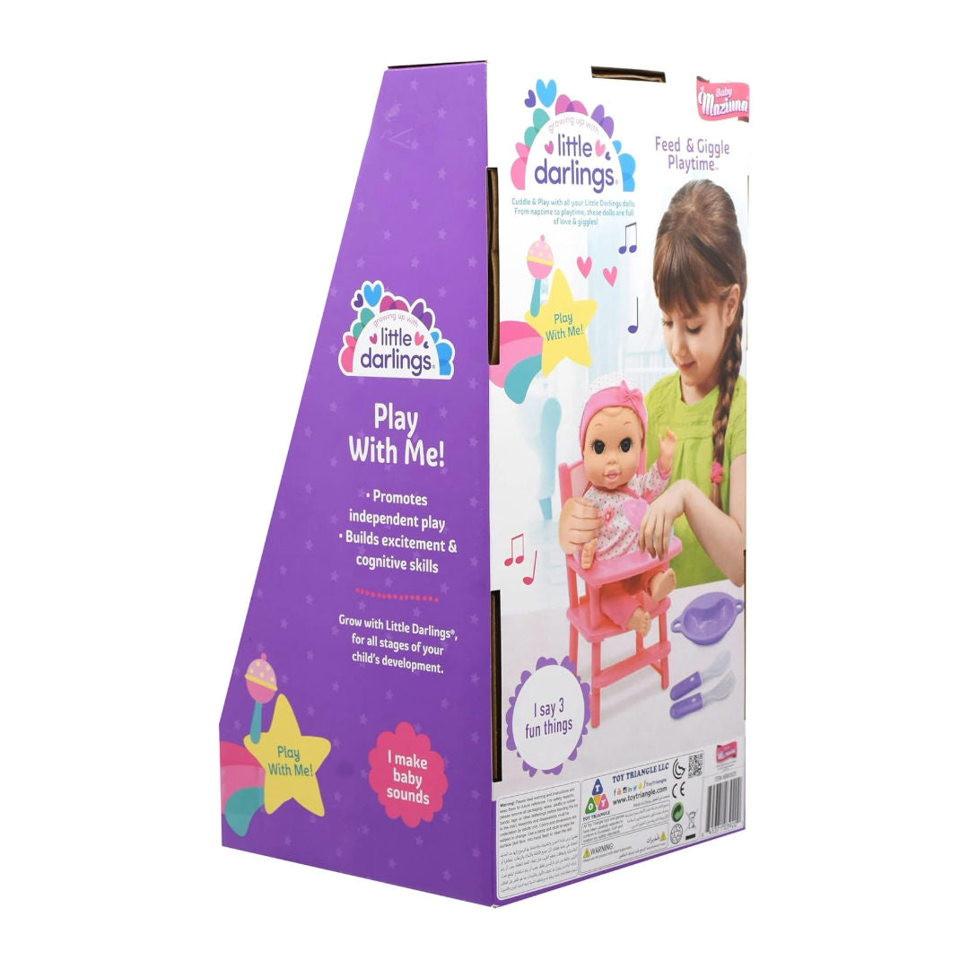Baby Maziuna Little Darlings Feed & Giggle Playtime Set, 8 Pieces, 2+ years