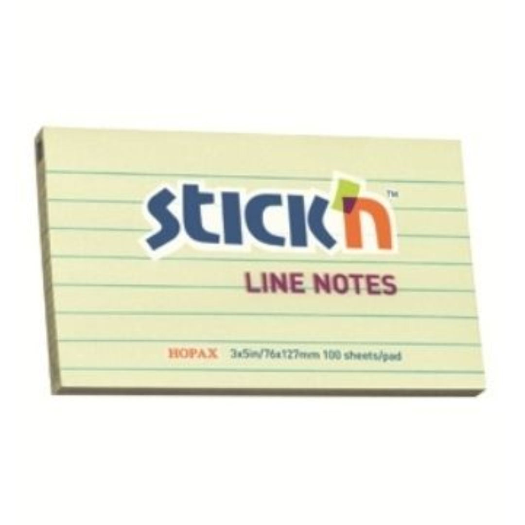 Stick'N Yellow Notes Pad, 100 Sheets