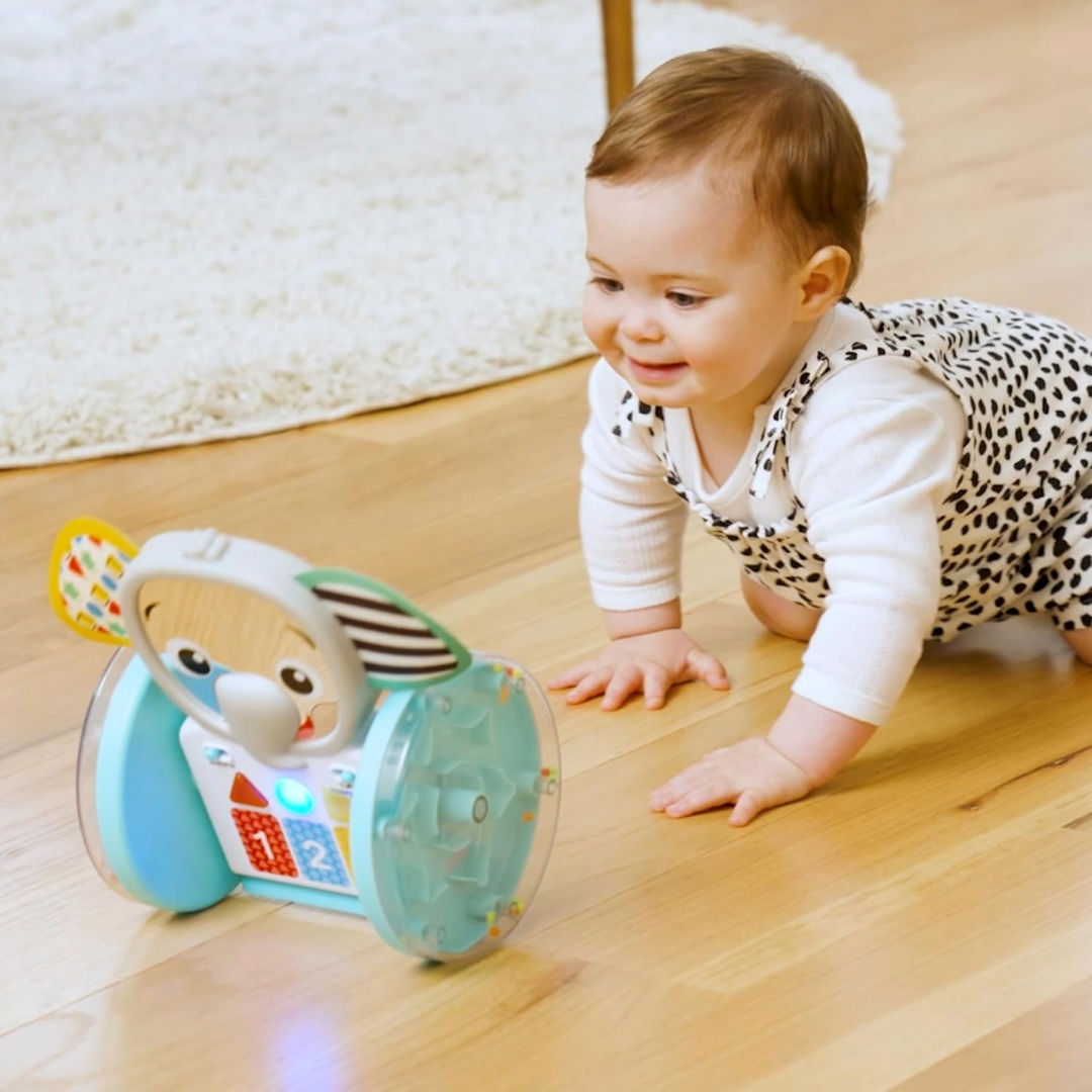 Baby Einstein Chase & Tap Earl Interactive Crawling Toy, 6 Months+