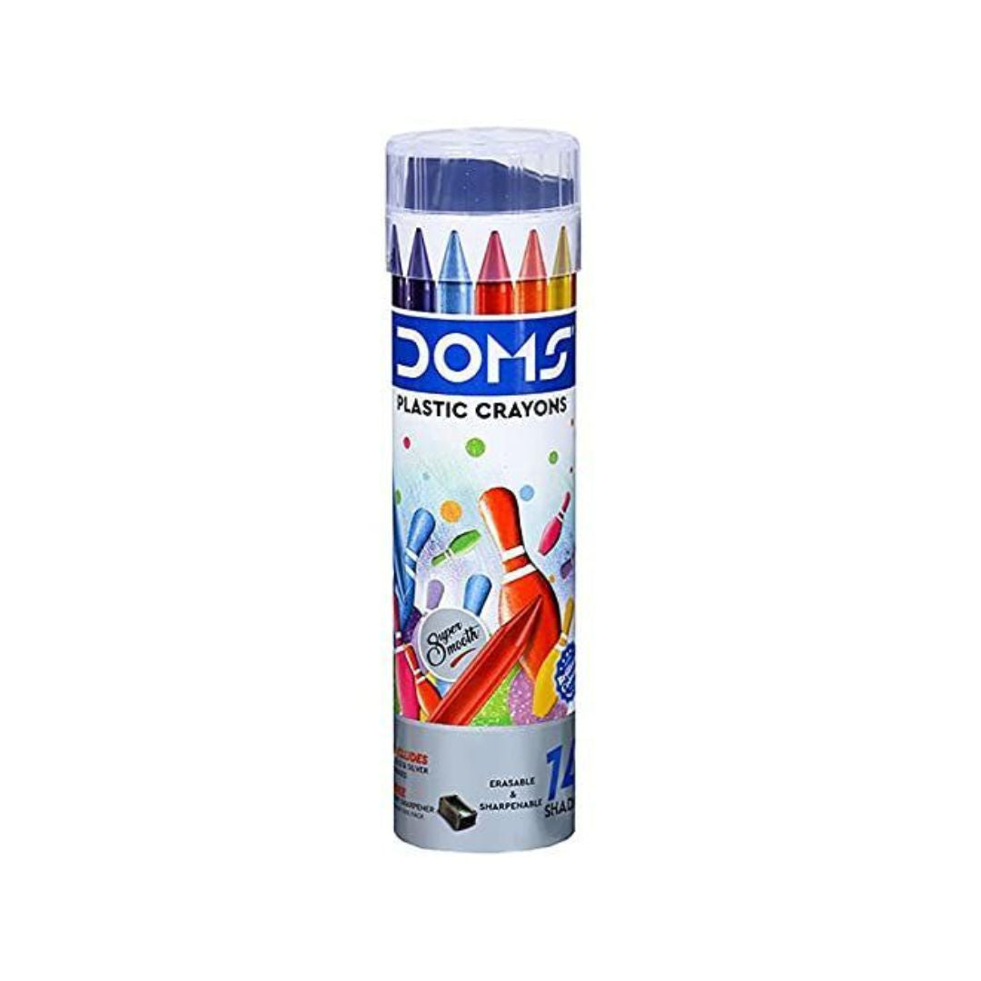 Doms Plastic Crayon Tin Pack