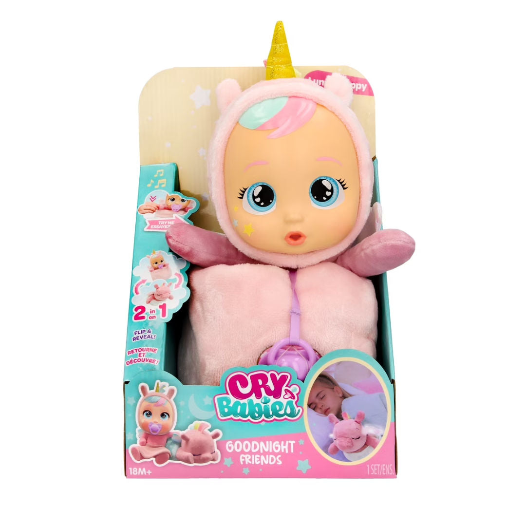 Cry Babies Goodnight Friends Luna & Poppy Interactive Doll, 30cm, 18+ Months