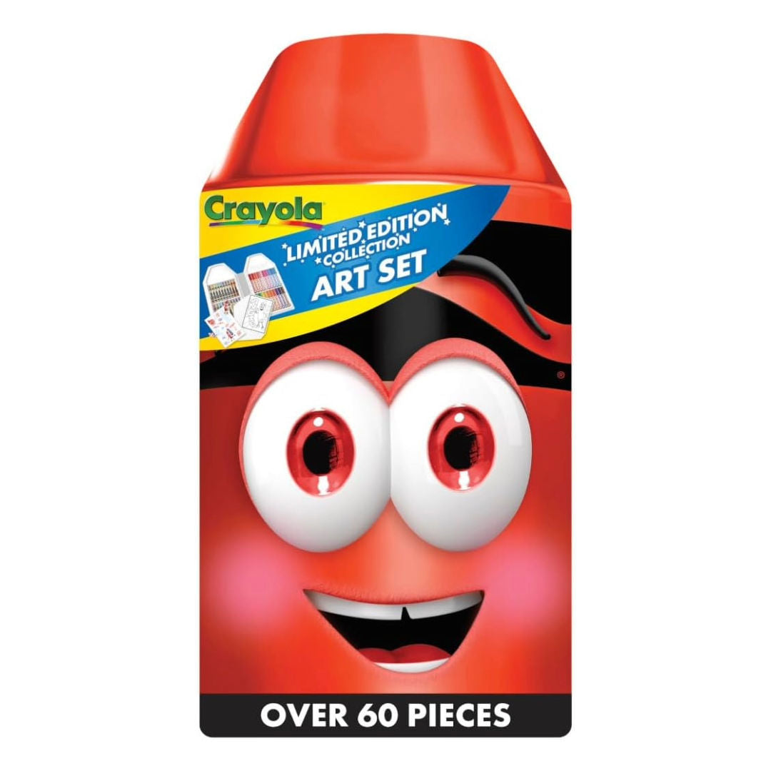 Crayola Limited Edition Angie Collection Art Set, Red Art Case, 60+ Pieces
