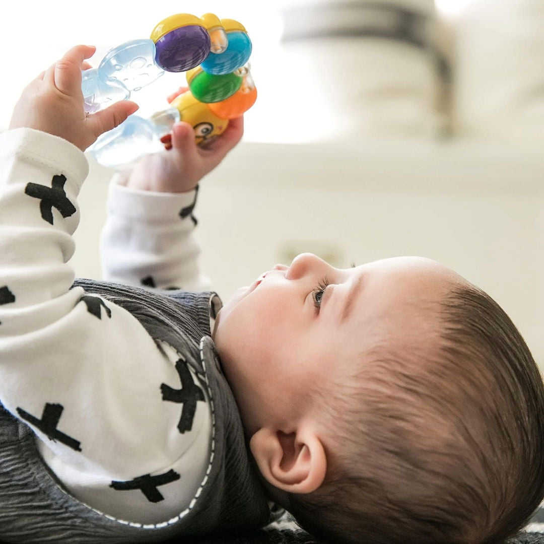 Baby Einstein Caterpillar Teether-Pillar Rattle Toy, 3 Months+