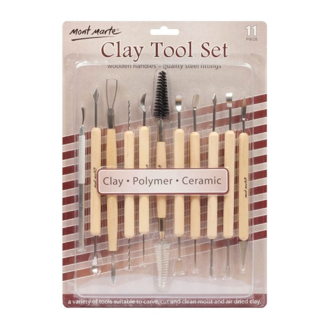 Mont Marte 11-Pieces, Clay Tool Set, MMSP0002 P24-498