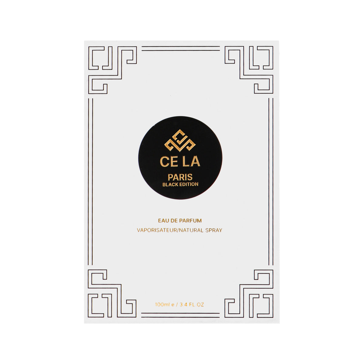 Ce La Paris Black Edition Eau de Parfum 100ml, Natural Spray