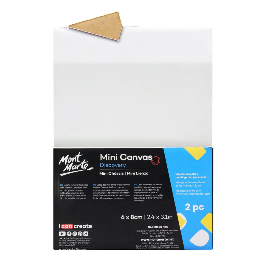 Mont Marte Mini Canvas Discovery, 2-Pieces