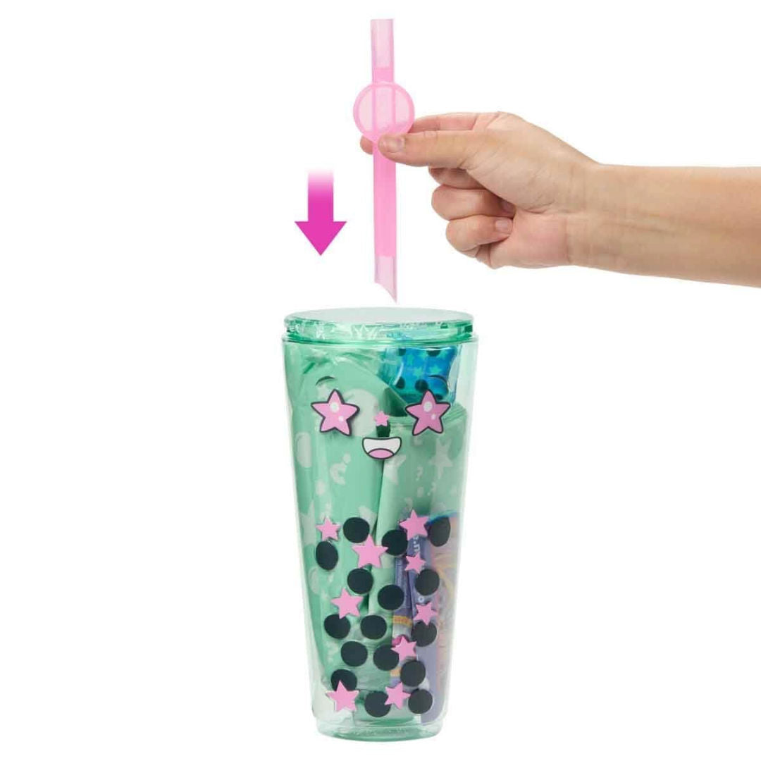 Barbie Pop Reveal Bubble Tea Series Green Tea Fashion Doll & Accessories Set With 8 Surprises, 3+ Years