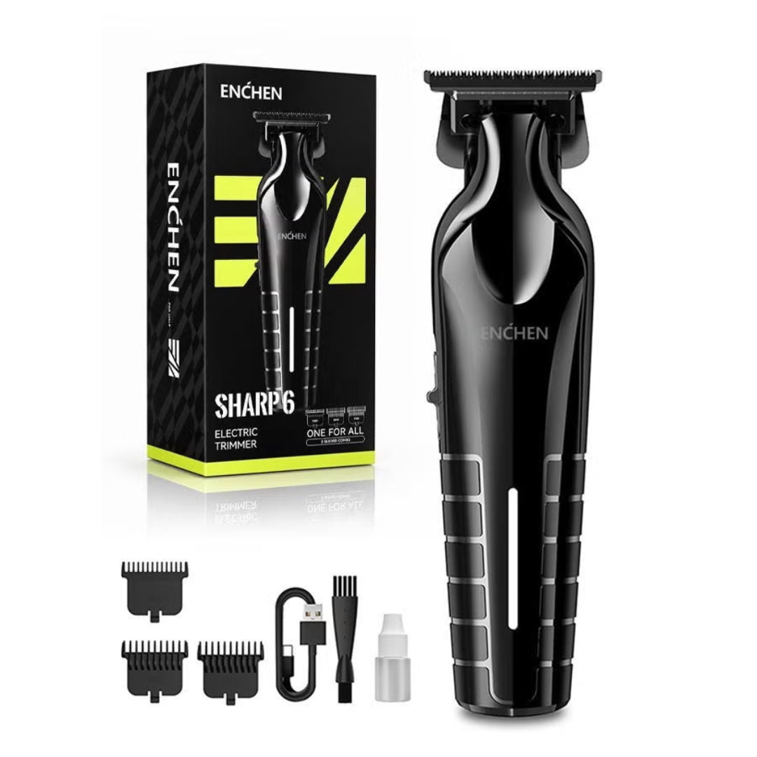 ENCHEN Sharp 6 Electric Hair & Beard Trimmer, 5000RPM, Zero-Gap T-Blade, USB Type-C Rechargeable