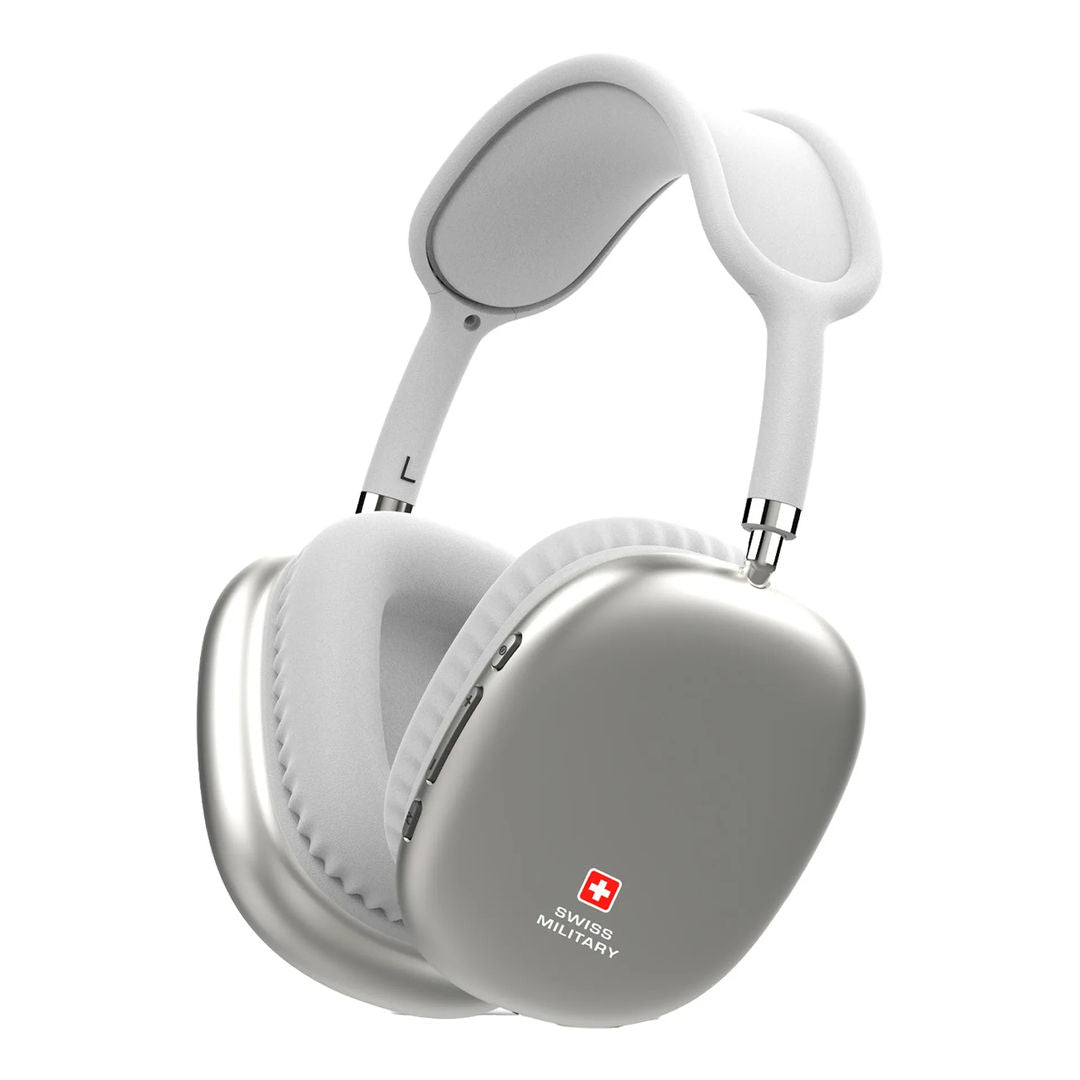 Swiss Military Airflow Over-ear ANC Wireless Headphone, Silver
