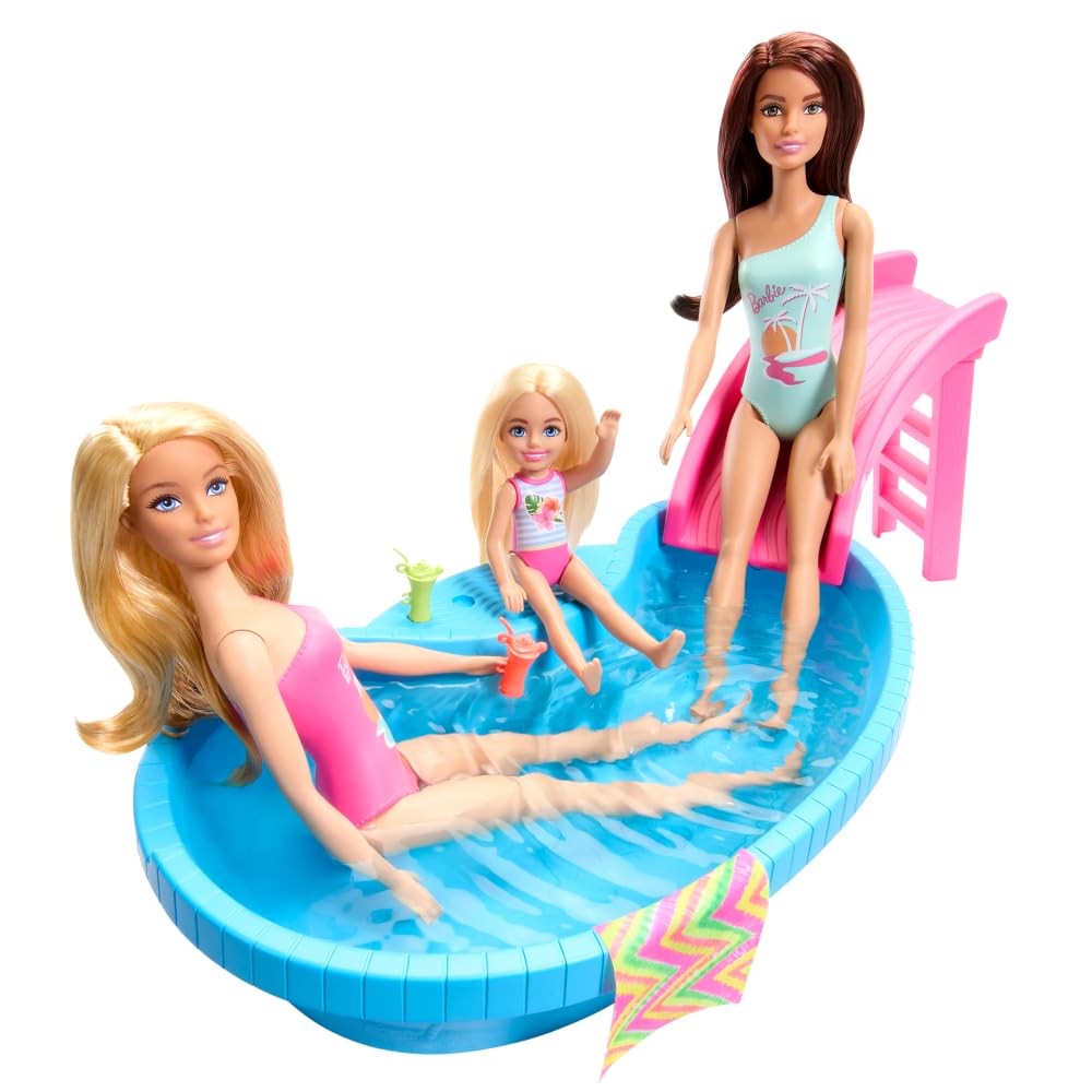 Barbie Doll & Pool Playset, 3+ Years