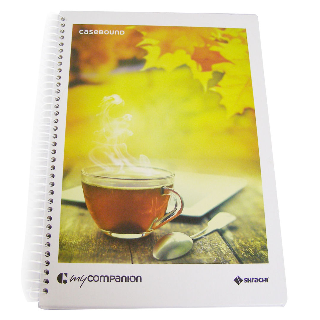 Shrachi A4 Hard Case Spiral Bound Book, 160 Pages, 70gsm