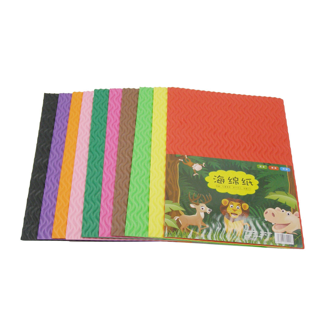 RSC A4 2mm Pu Foam Sheet Assorted, 10Pieces