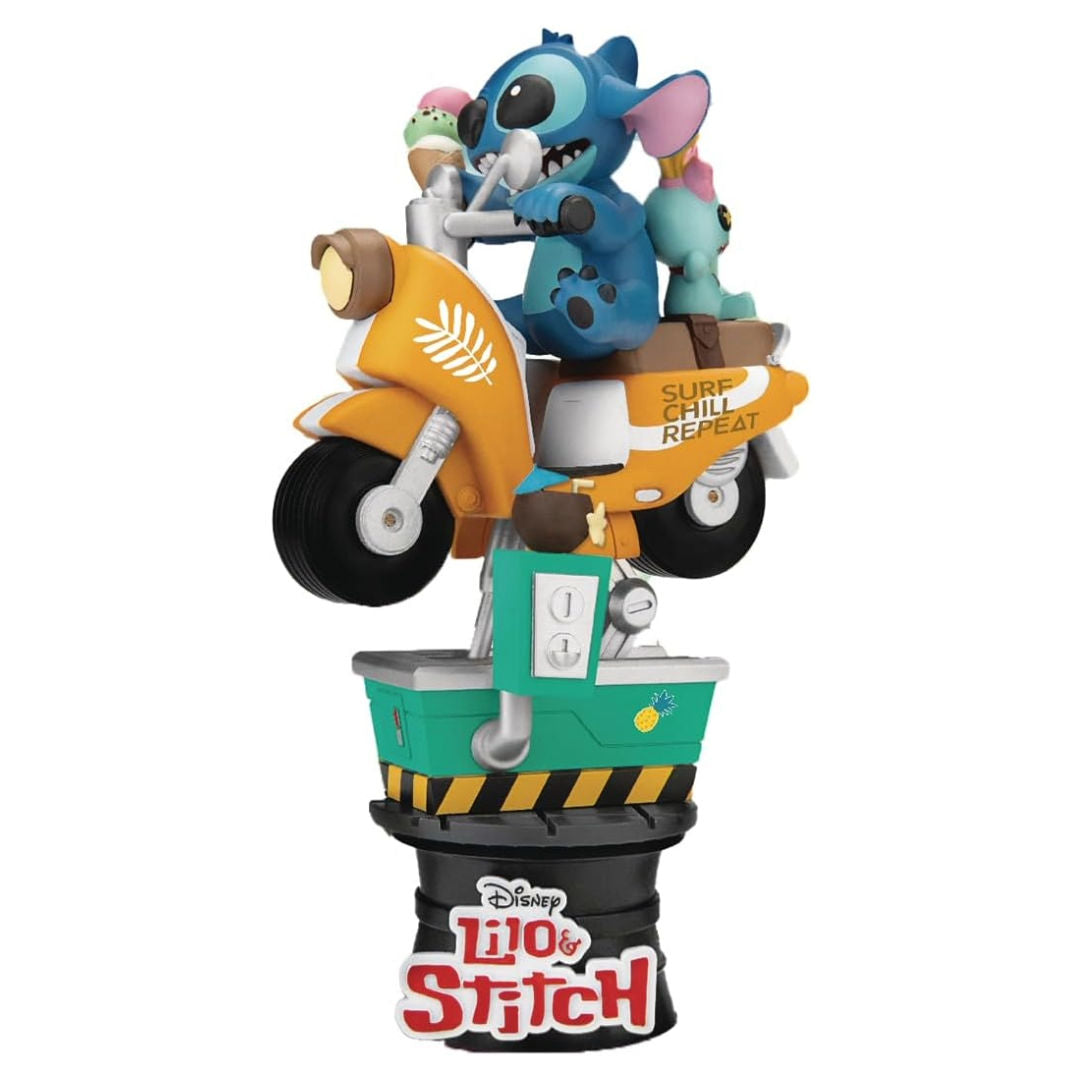 Beast Kingdom D-Stage Disney Lilo & Stitch Stitch Coin Ride D-Stage 041 Diorama Toy 16cm, 15+ years