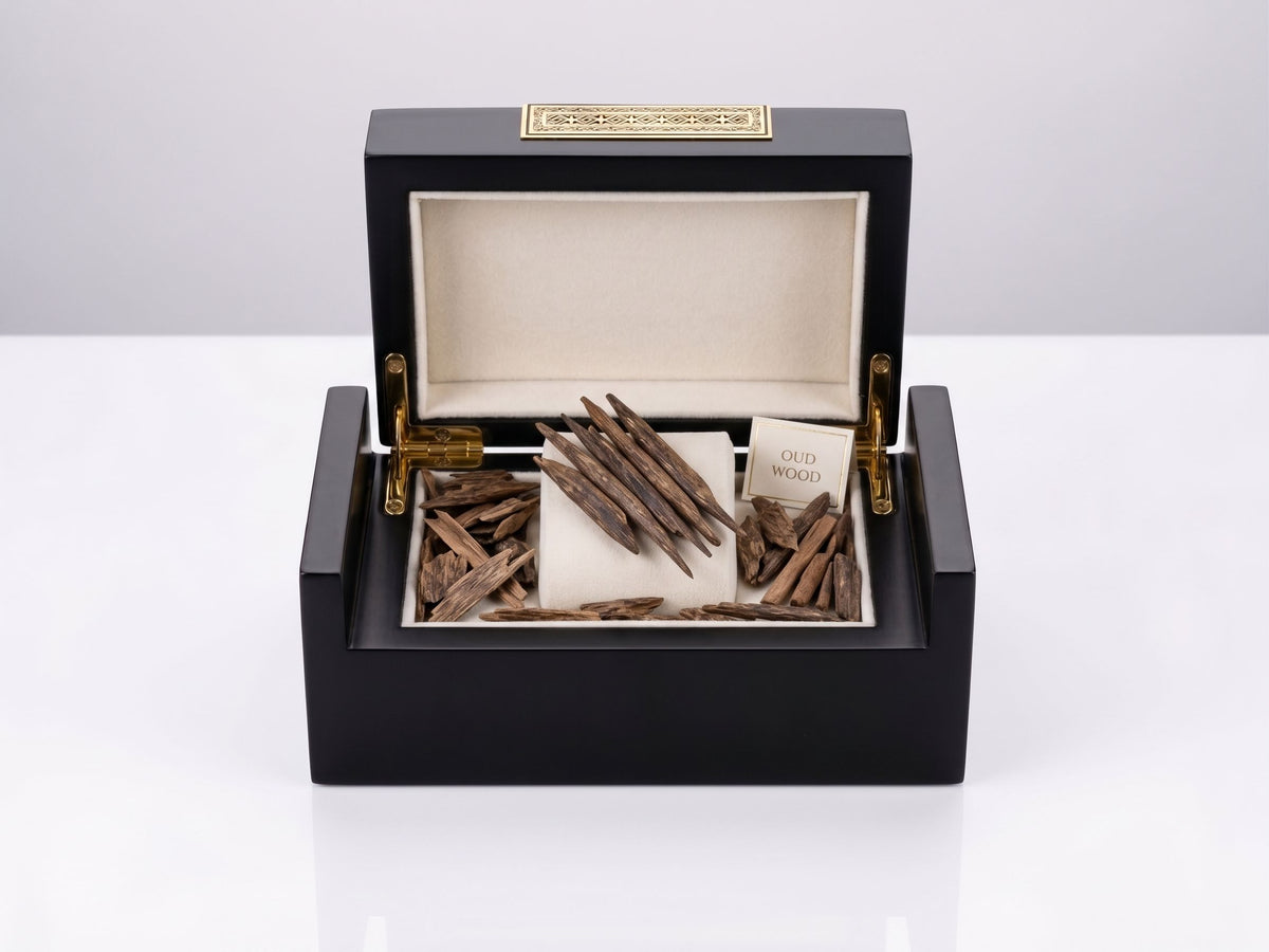 Luxury Matte Black Wooden Gift Box – Premium ( EMPTY BOX )