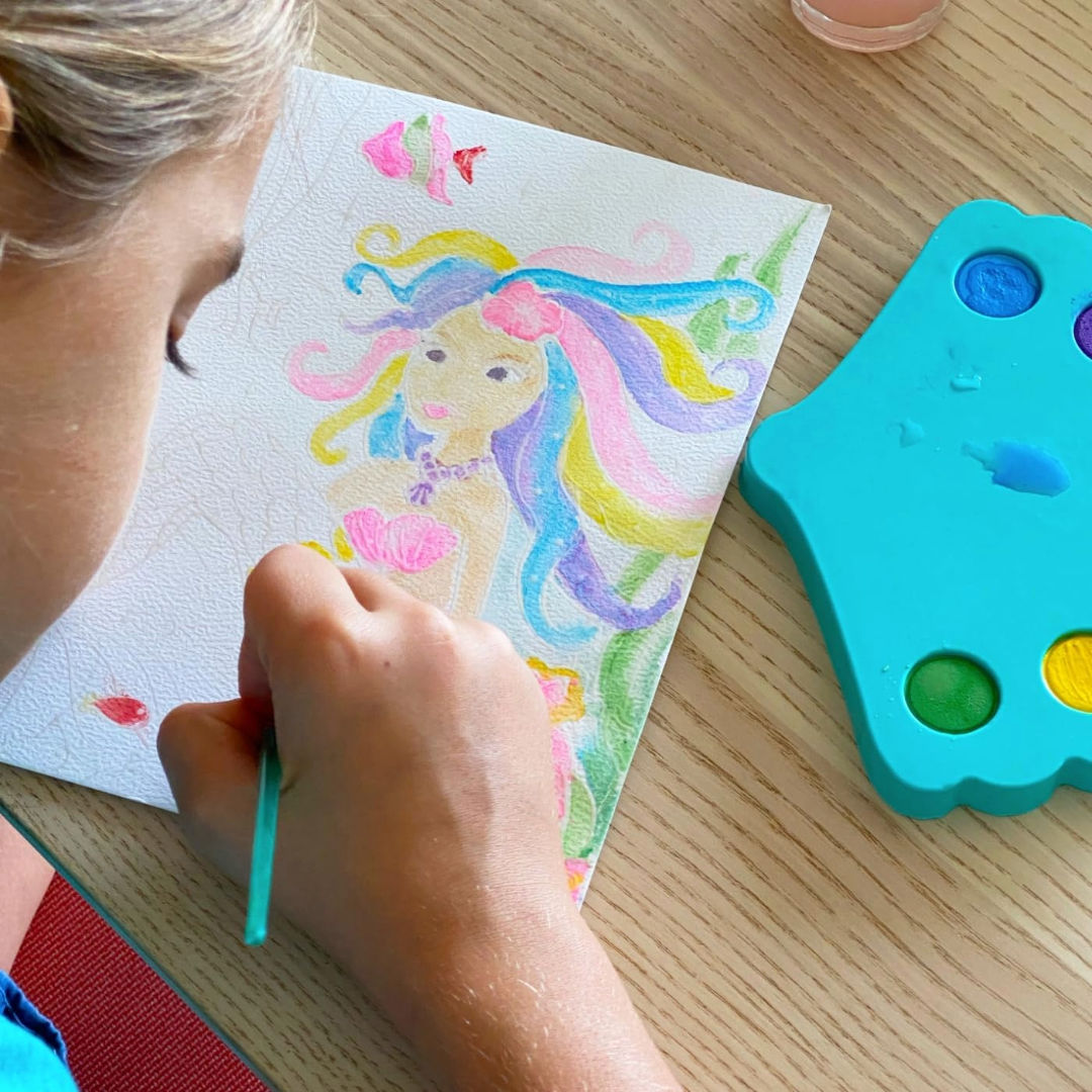 Box CanDIY Totally Mermaids Watercolor Art Set, 6+ years