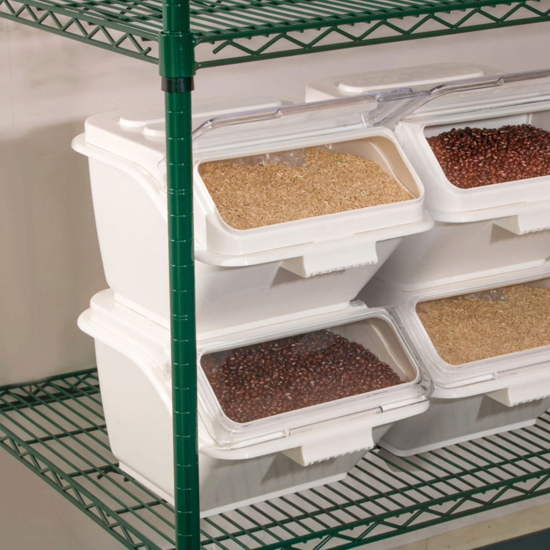 Winco Shelf Ingredient Bin With Lid