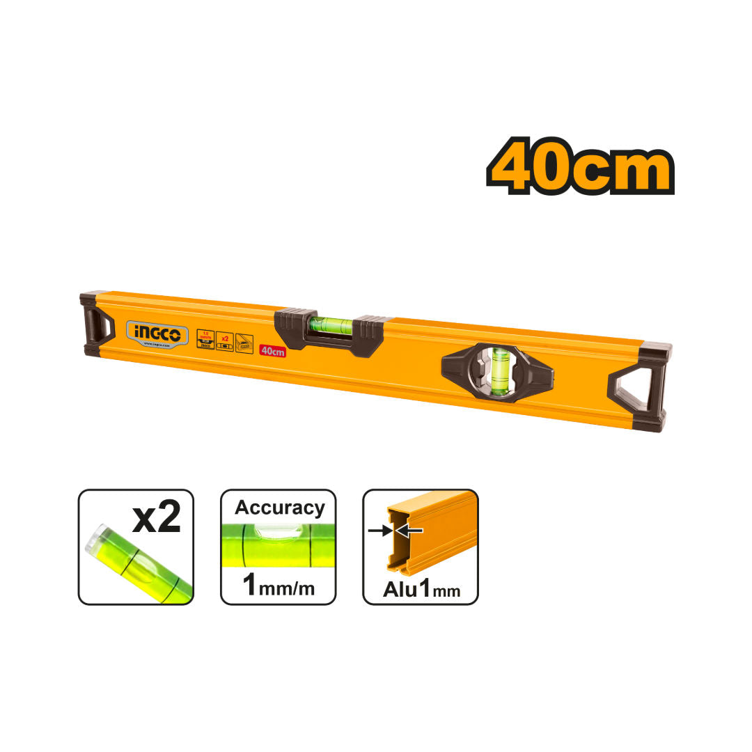 INGCO Spirit Level,  Aluminum, 1mm