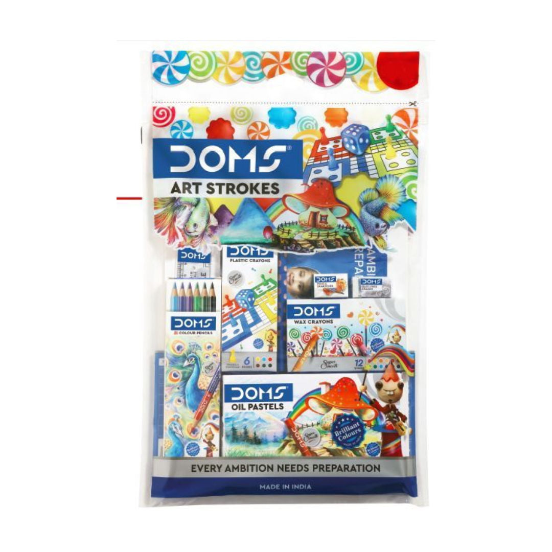 DOMS Art Strokes (BK+GRAP/PAST)COL CL+CRA+PAS)7514