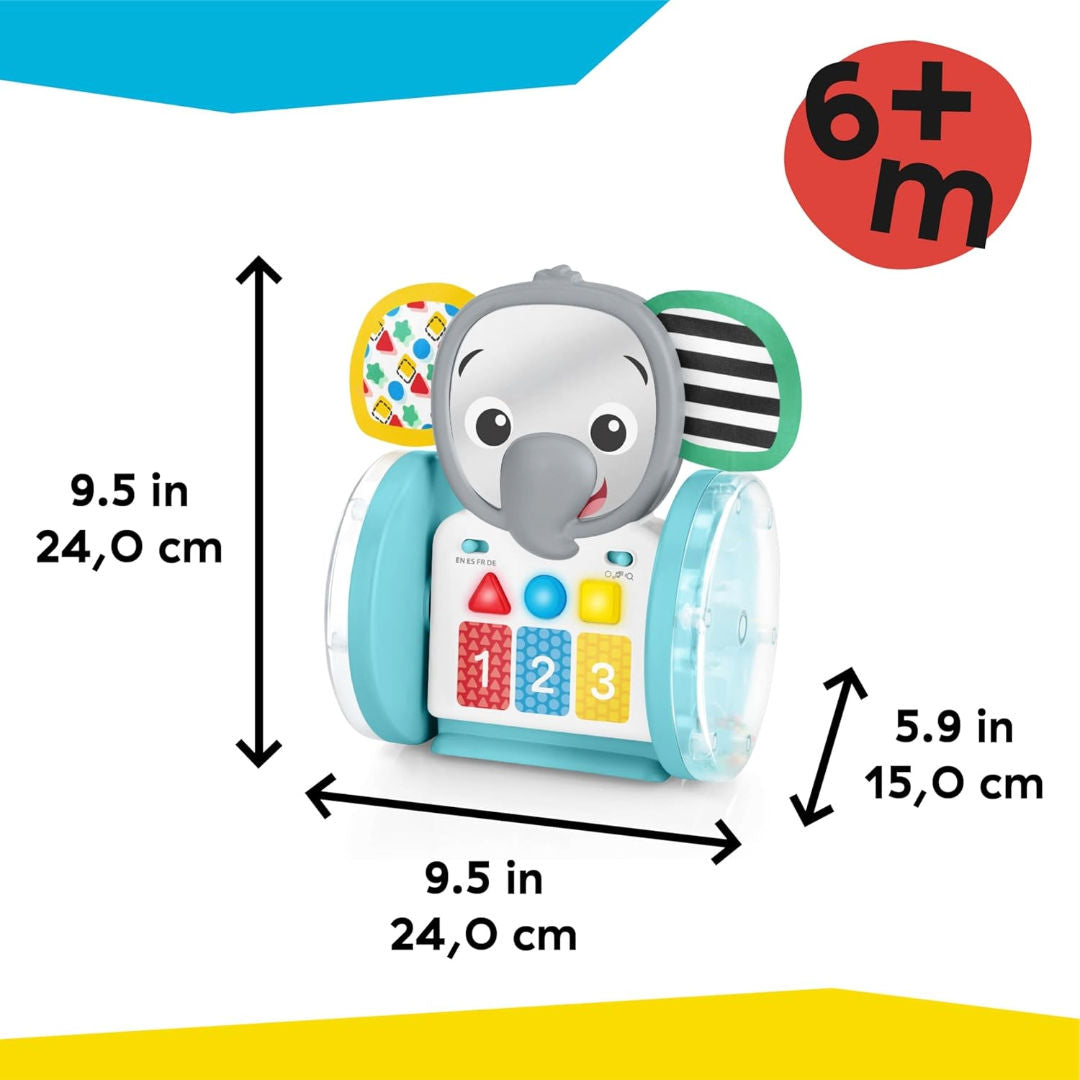 Baby Einstein Chase & Tap Earl Interactive Crawling Toy, 6 Months+