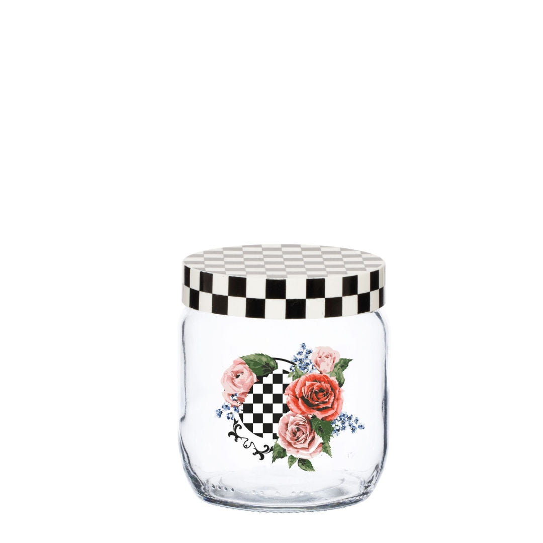 Herevin Checkers Canister Jar Airtight