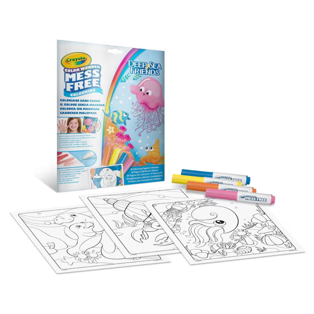 Crayola Deep Sea Friends Color Wonder Mess Free Colouring Set