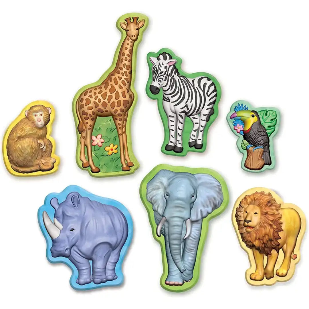4M Mould & Paint Wildlife Animals Kit, 5+ Years