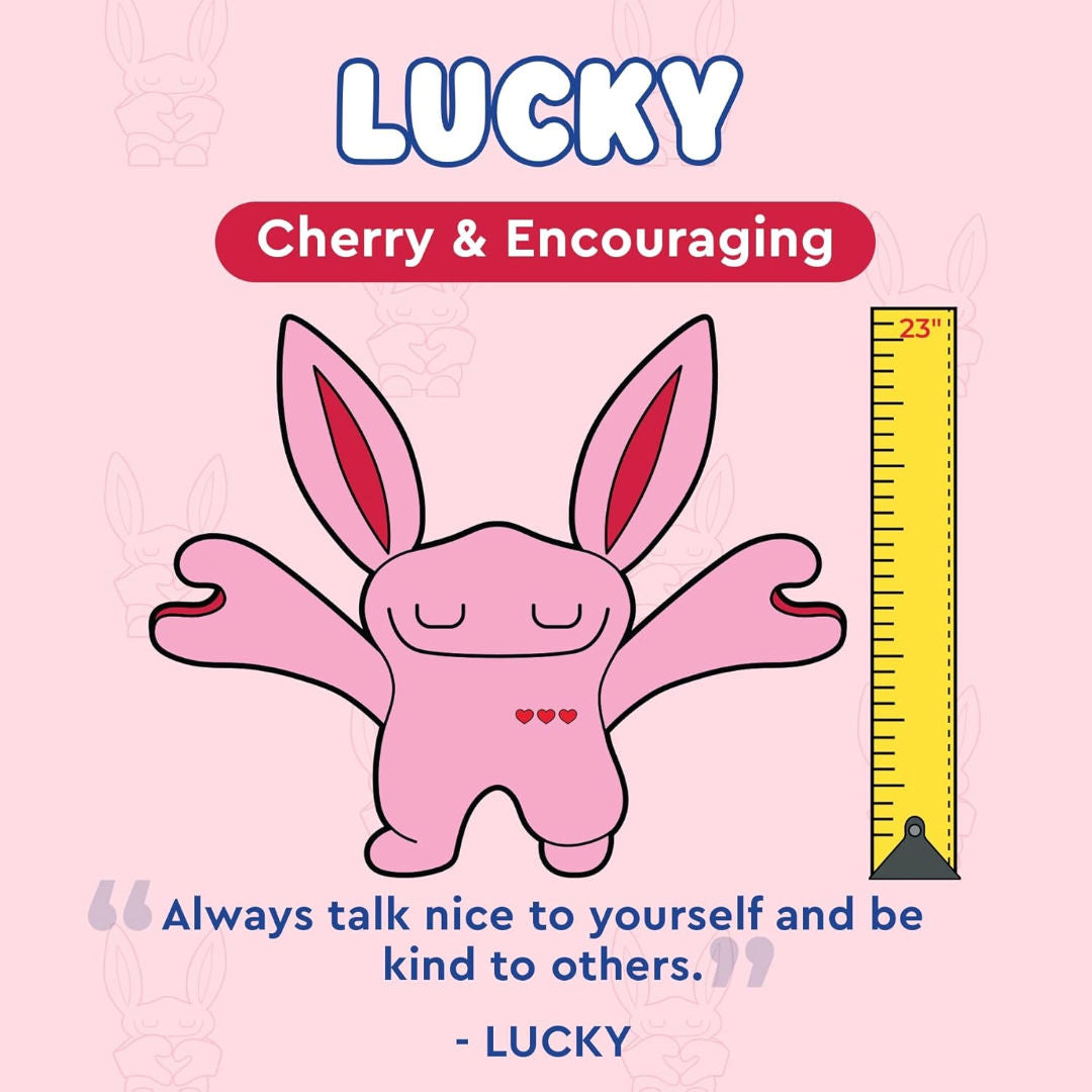 Bumpas Lucky the Weighted Plush Toy, 35.6 cm, 1.4kg, 3+ Years