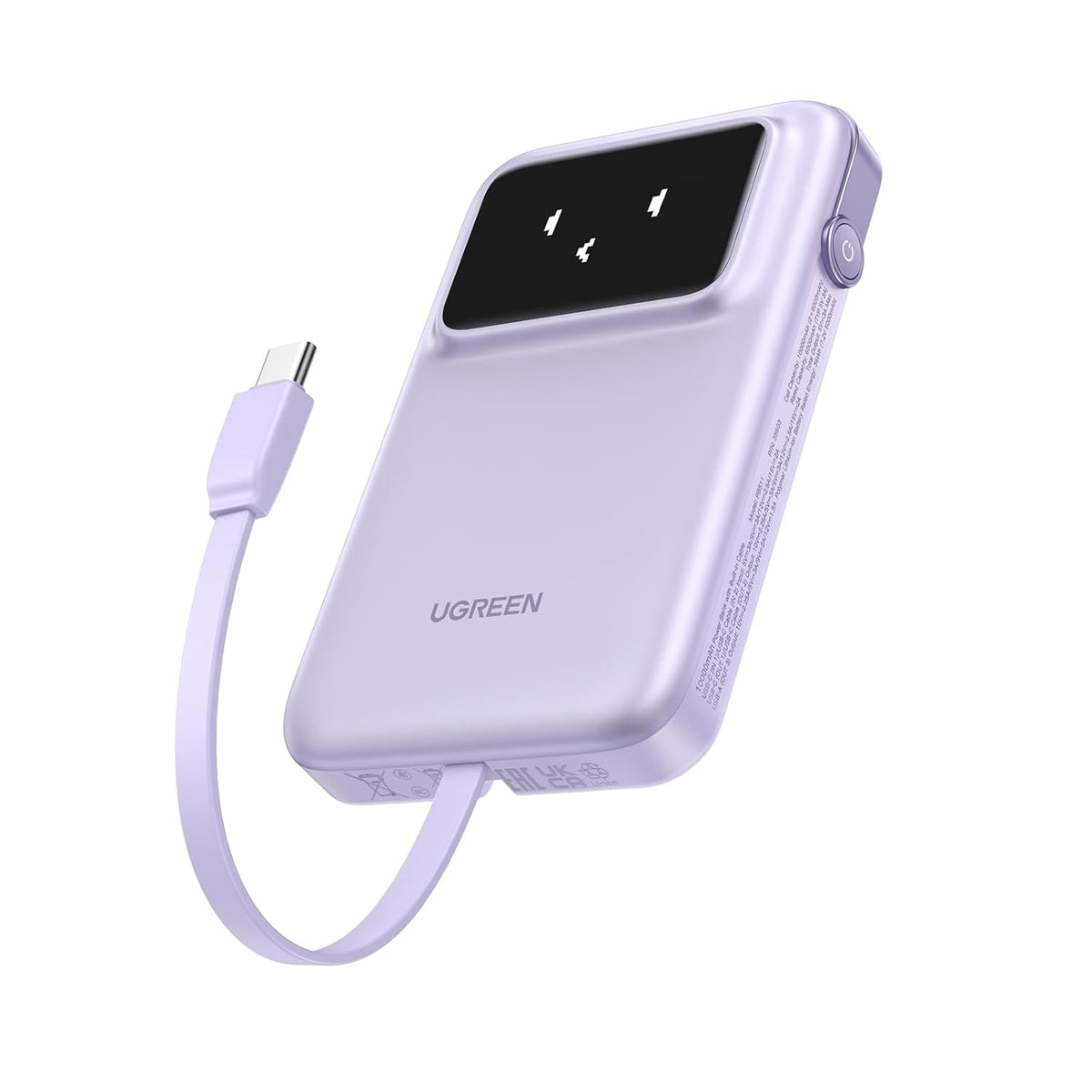 UGREEN PB511 10000mAh 30W Fast Charging Power Bank with Built-in USB-C Cable