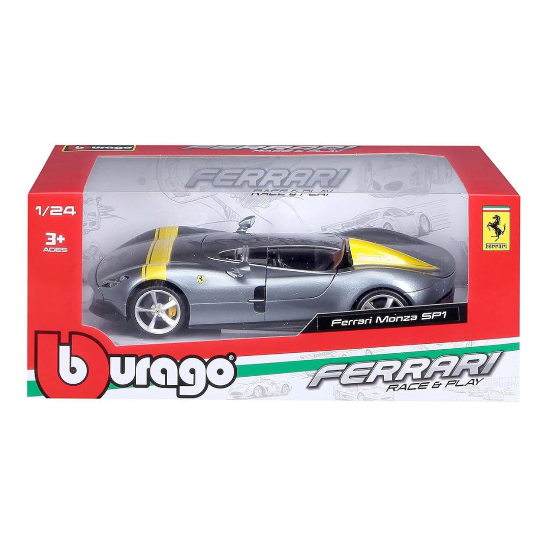 Bburago Ferrari Monza SP1 Car, 1:24, Silver