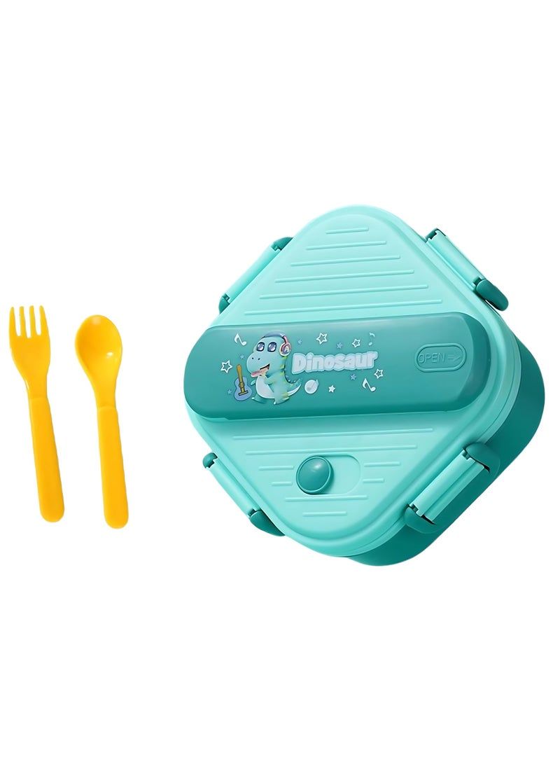 Twisoo Plastic Lunch Box With Spoon, Mix Colors, LBP-007