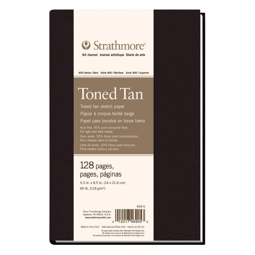 Strathmore Toned Tan Paper Pad, 128 Sheets, 118gsm