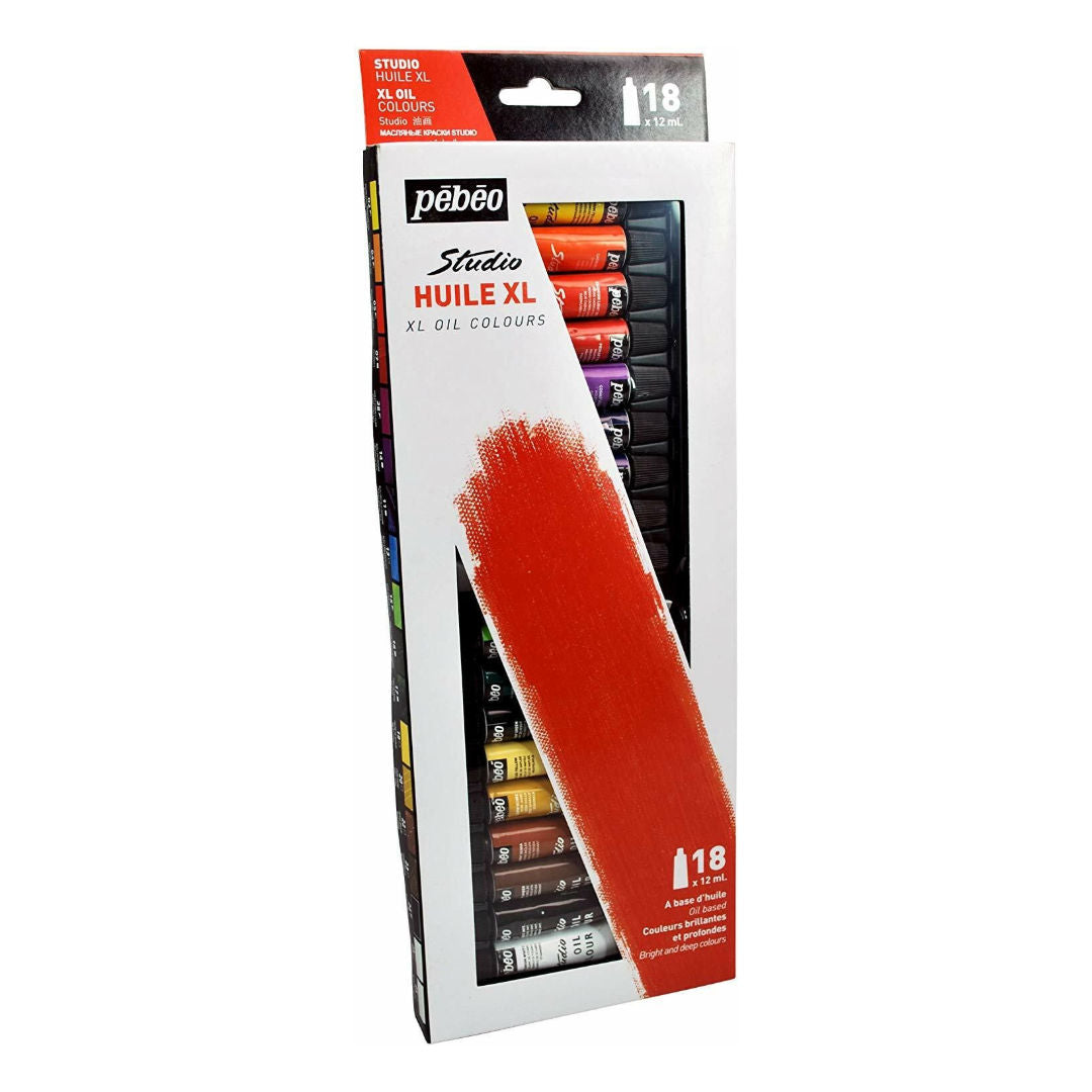 Pebeo XL Fine Oil Colour Set, 18×12 ml, 668610