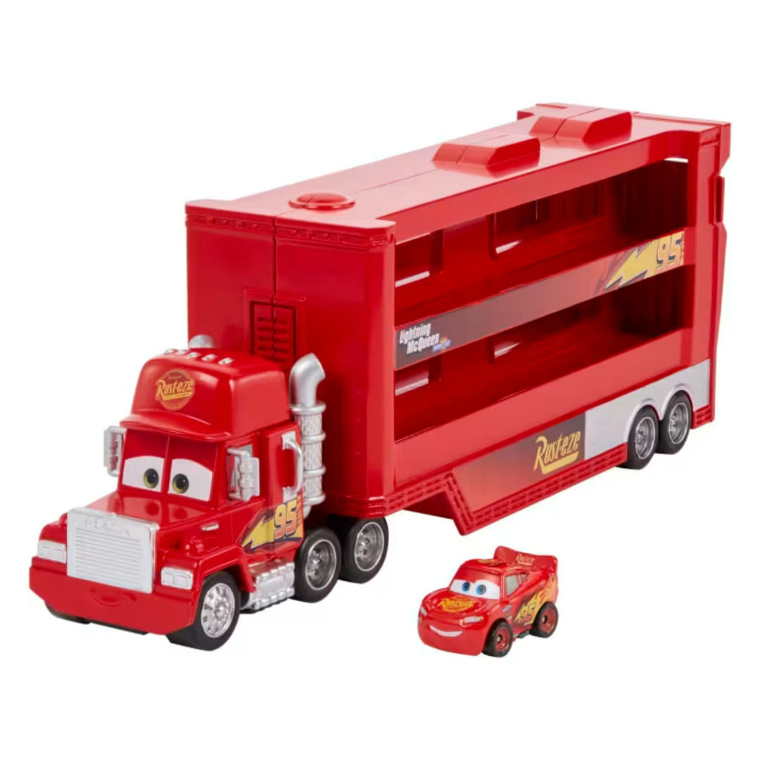 Disney Pixar Cars Mack Mini Racer Hauler Truck, 28cm, For Age 4+ Years