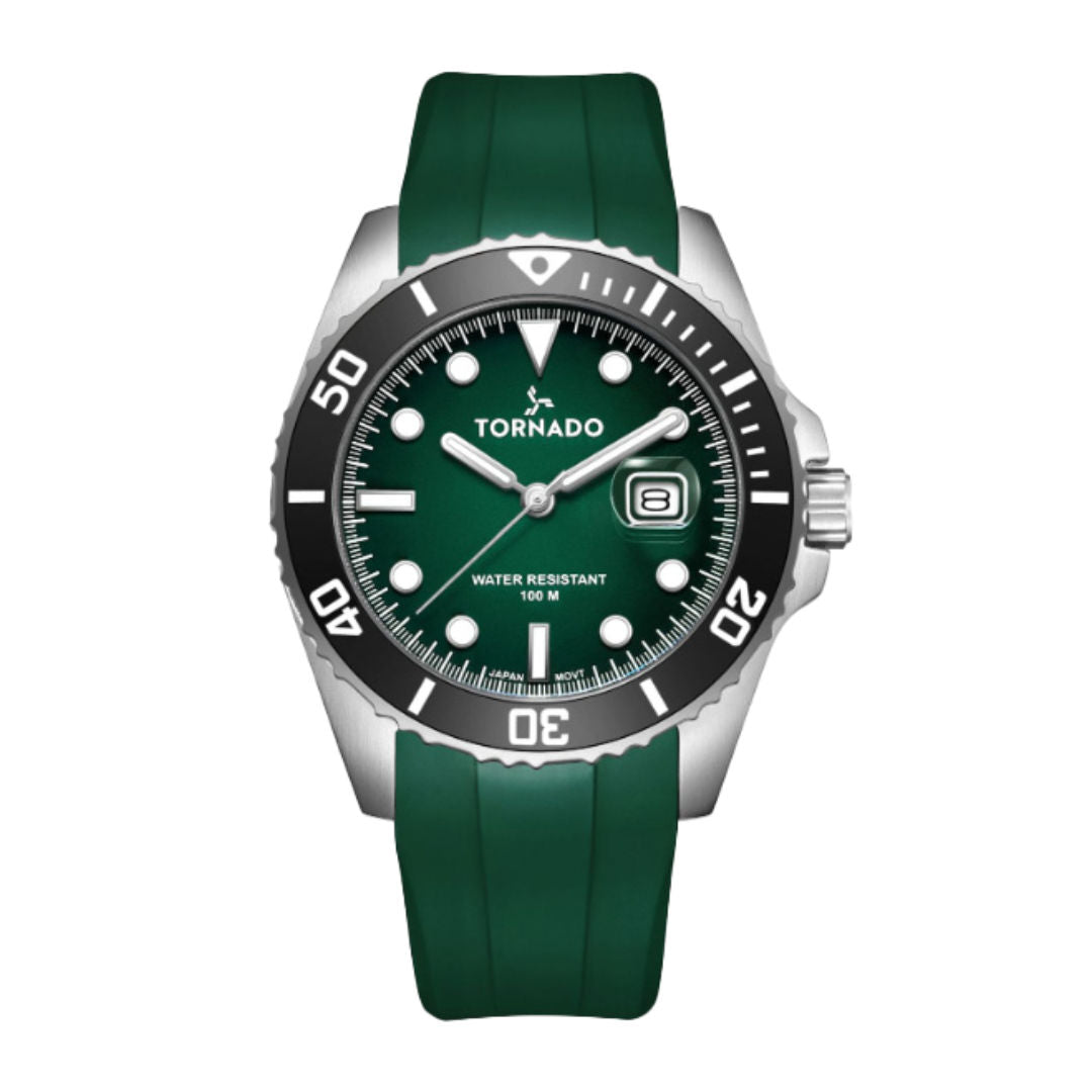 Tornado Men's 3-Hand Analog With Date Display Watch, T22001 Series