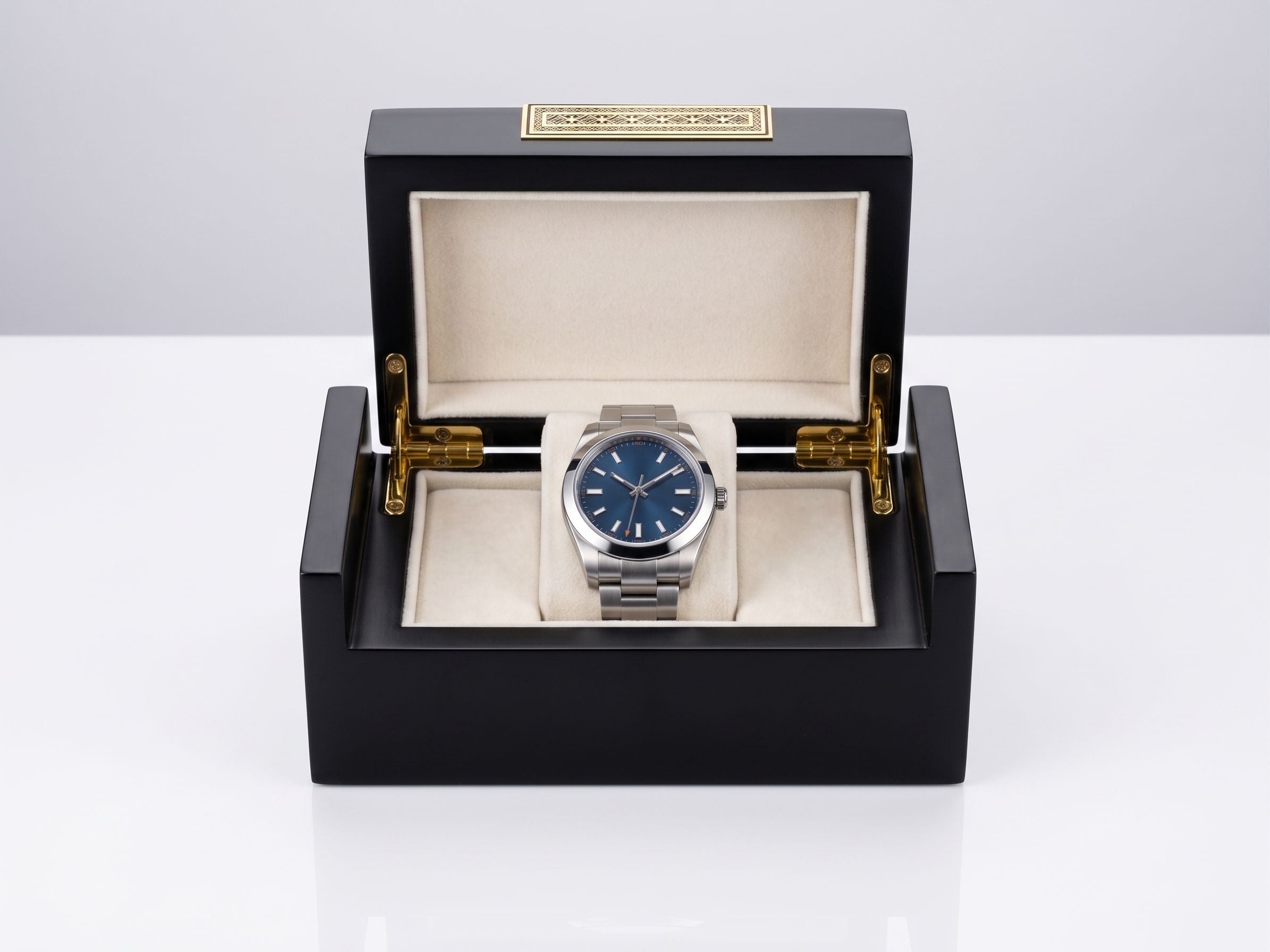 Luxury Matte Black Wooden Gift Box – Premium ( EMPTY BOX )