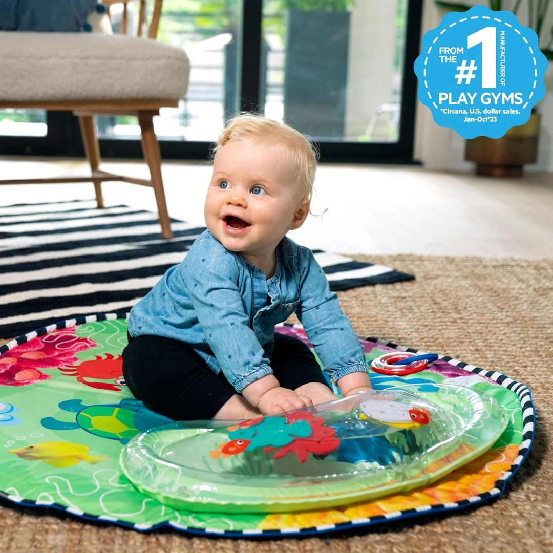 Baby Einstein Sea Floor Explorers 2-in-1 Water Mat Play Gym,  Ages Newborn and Up