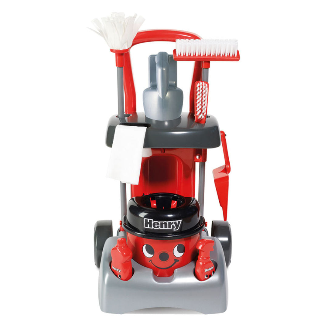 Casdon Henry Deluxe Cleaning Trolley Set Red, 3+ years