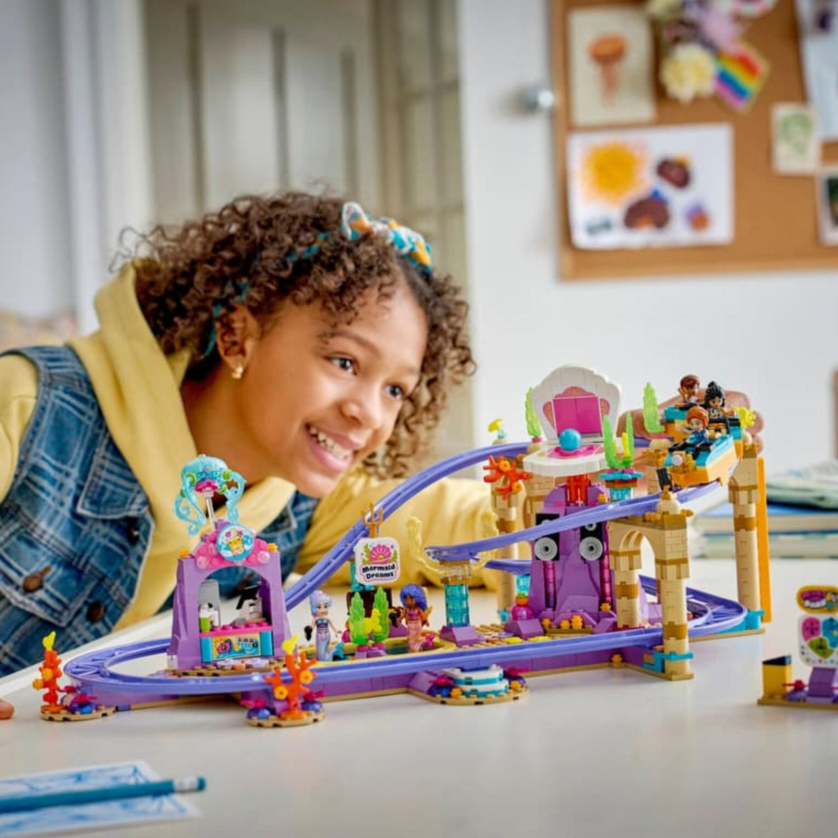 LEGO Friends 42703 Mermaid Roller Coaster Ride Building Toy Set, 864 Pieces for Girls Ages 8 Years and Above