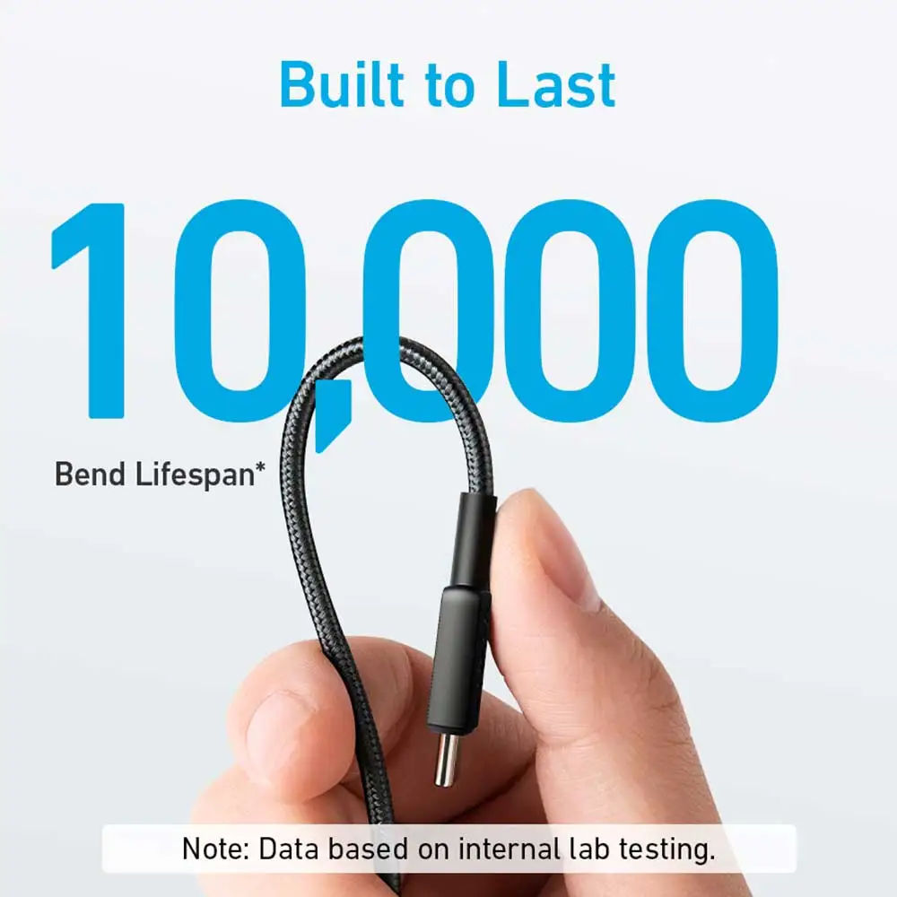 Anker 322 USB-C to USB-C Cable Fast Charging Braided, Black