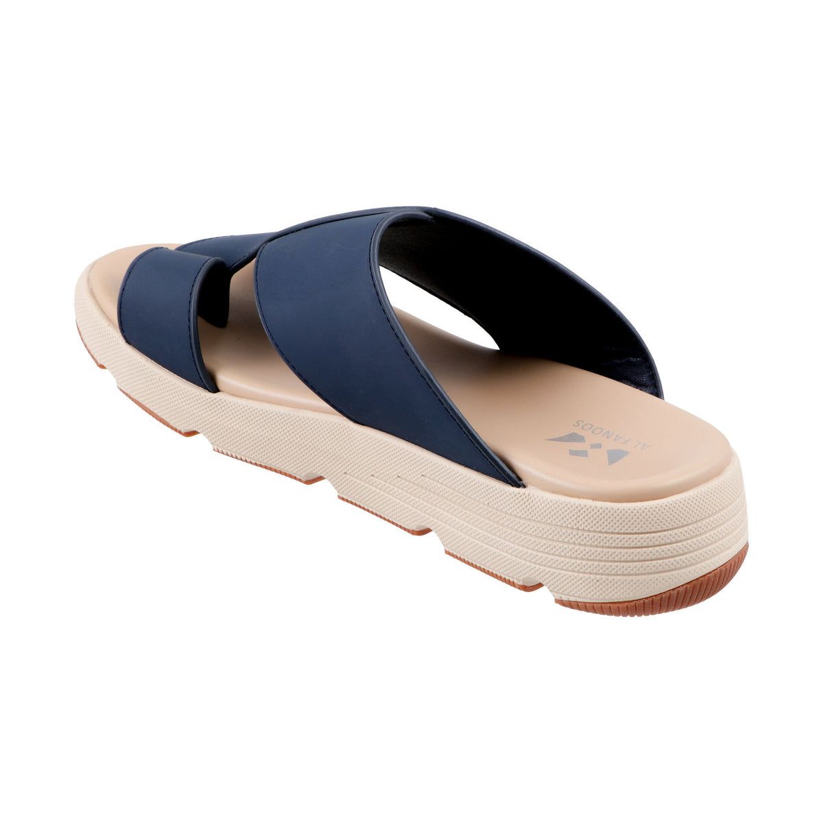 AL FANOOS Men's Navy Blue Sandals - AFNMN0710112NVY