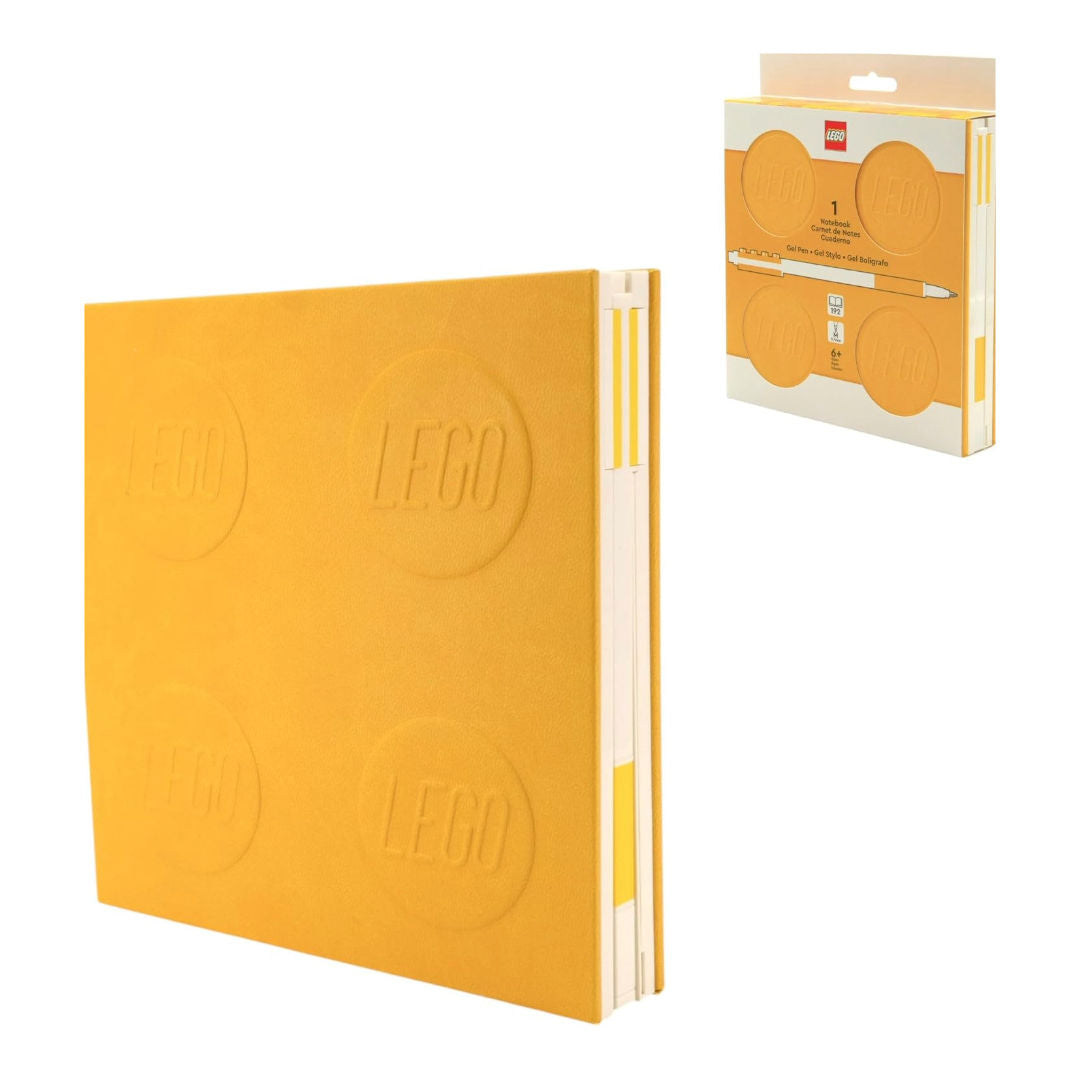LEGO Locking Dotted 192 Pages, Hardcover Notebook with Gel Pen, For Age 6+ Years
