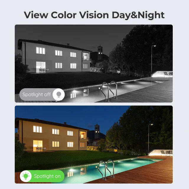 Reolink Lumus WCLMC2KP01 4MP, 2K Wi-Fi Smart Spotlight Security Camera with Color Night Vision & Two-Way Audio