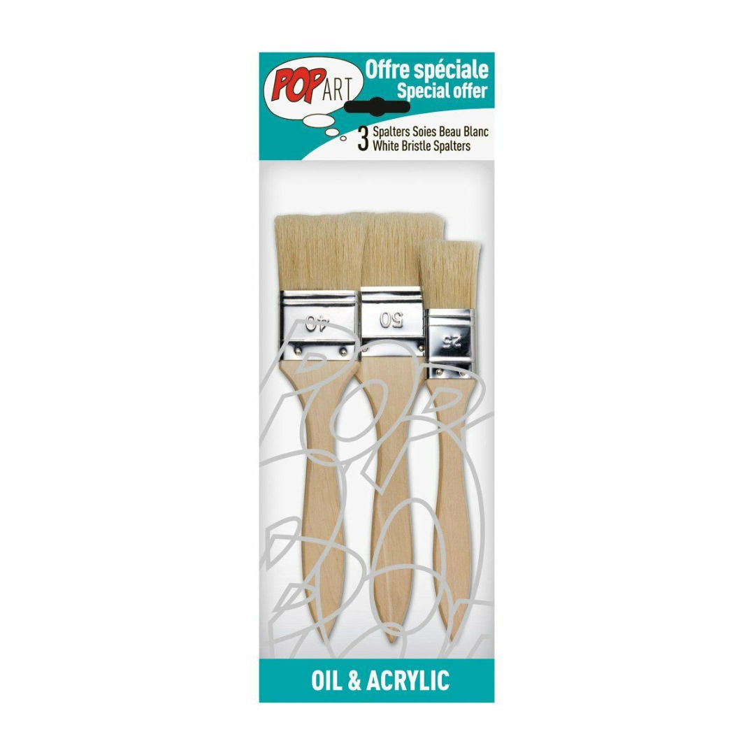 Pebeo 3 Pcs Spalter Brush Set