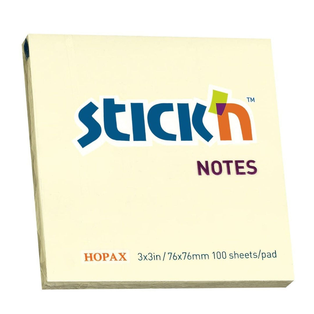 Stick'N Yellow Notes Pad, 100 Sheets