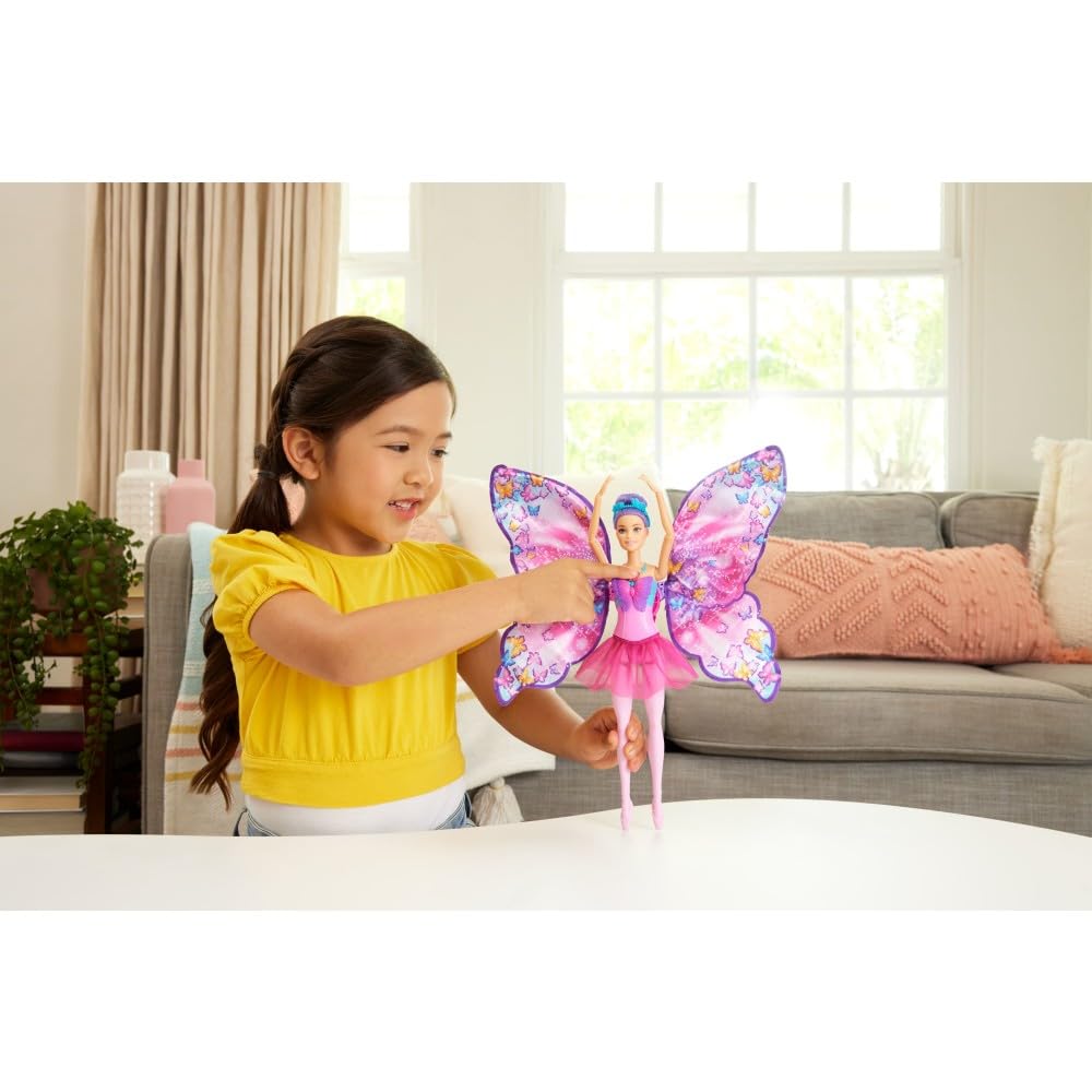 Barbie Dance and Flutter 2-in-1 Ballerina to Butterfly Doll