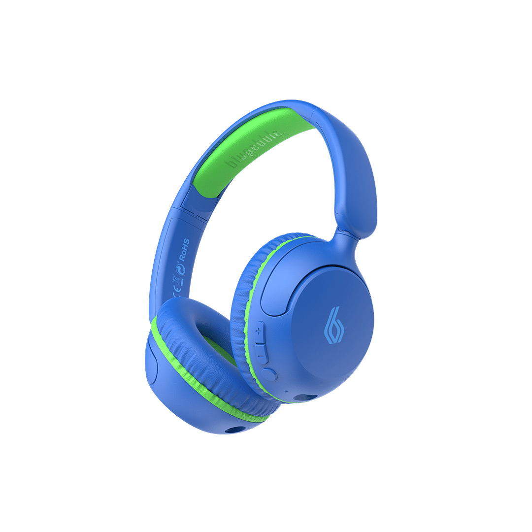 Blupebble Bounce 2-in-1 Wireless & Wired On-Ear Kids Headphones with Microphone